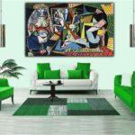 ARTSPRINTS PICASSO The Women of Algiers OILPAINT ON FRAMED CANVAS WALL ART HOME DECORATION