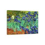 VAN GOGH IRISES OIL PAINT REPRINT ON FRAMED CANVAS PICTURE WALL ART DECORATION