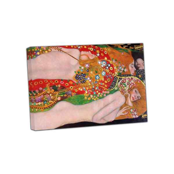 Water Serpent Gustav Klimt Picture Paint Picture Reproduction Print On Framed Canvas Wall Art Home Decoration