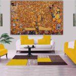 gustov Klimt Tree of Life Picture Paint Picture Reproduction Print On Framed Canvas Wall Art Home Decoration