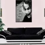 Joker Smile Because Picture Print On Framed Canvas Wall Art Home Decoration