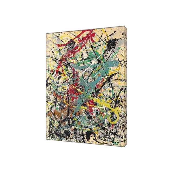 Jackson Pollock Number 16 Picture Print On Framed Canvas Wall Art Home Decoration