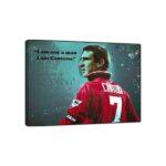 Erick Cantona Football Man Picture Print On Framed Canvas Wall Art Home Decoration