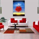 The Meditative Rose Oil Paint by Salvador Dali Picture Paint Picture Reproduction Print On Framed Canvas Wall Art Home Decoration