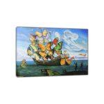 Ship Butterfly by Salvador Dali Picture Paint Picture Reproduction Print On Framed Canvas Wall Art Home Decoration